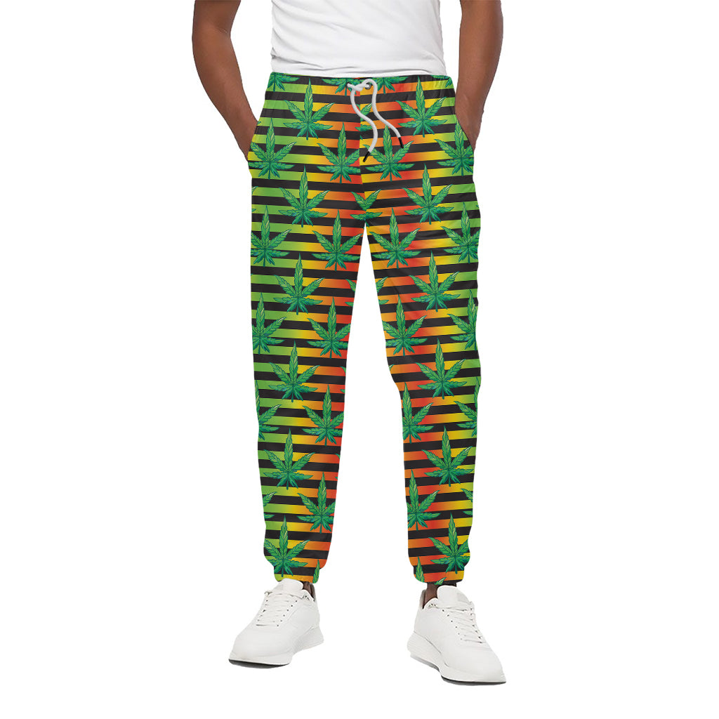 Rasta Striped Pattern Print Cotton Pants