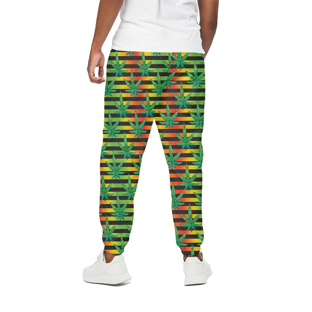 Rasta Striped Pattern Print Cotton Pants