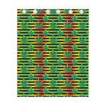 Rasta Striped Pattern Print Curtain