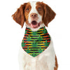 Rasta Striped Pattern Print Dog Bandana