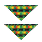 Rasta Striped Pattern Print Dog Bandana