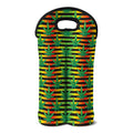 Rasta Striped Pattern Print Double Neoprene Wine Tote