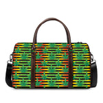 Rasta Striped Pattern Print Duffle Bag