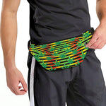 Rasta Striped Pattern Print Fanny Pack