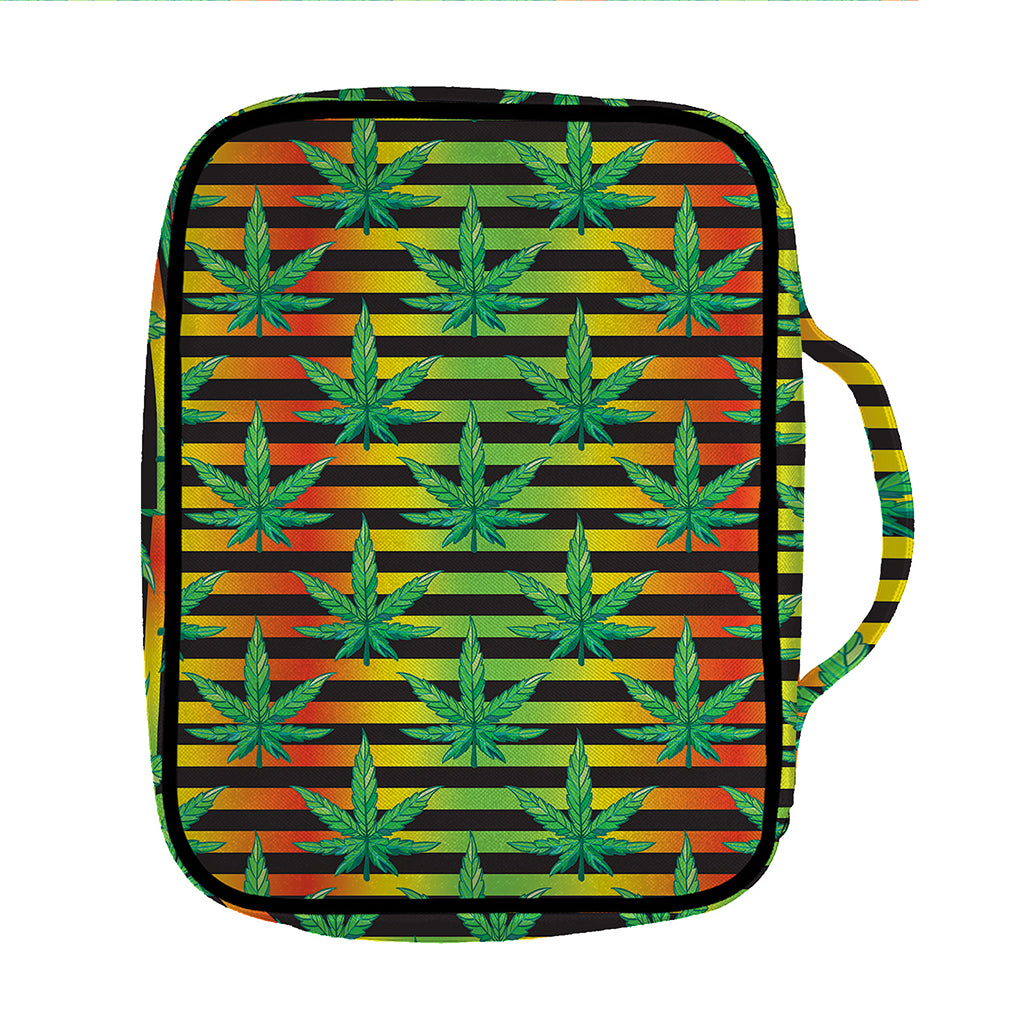 Rasta Striped Pattern Print Front Pocket Bible Bag