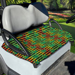 Rasta Striped Pattern Print Golf Cart Seat Cover