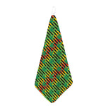 Rasta Striped Pattern Print Hand Towel
