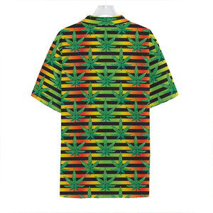 Rasta Striped Pattern Print Hawaiian Shirt