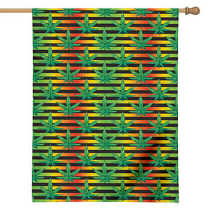 Rasta Striped Pattern Print House Flag