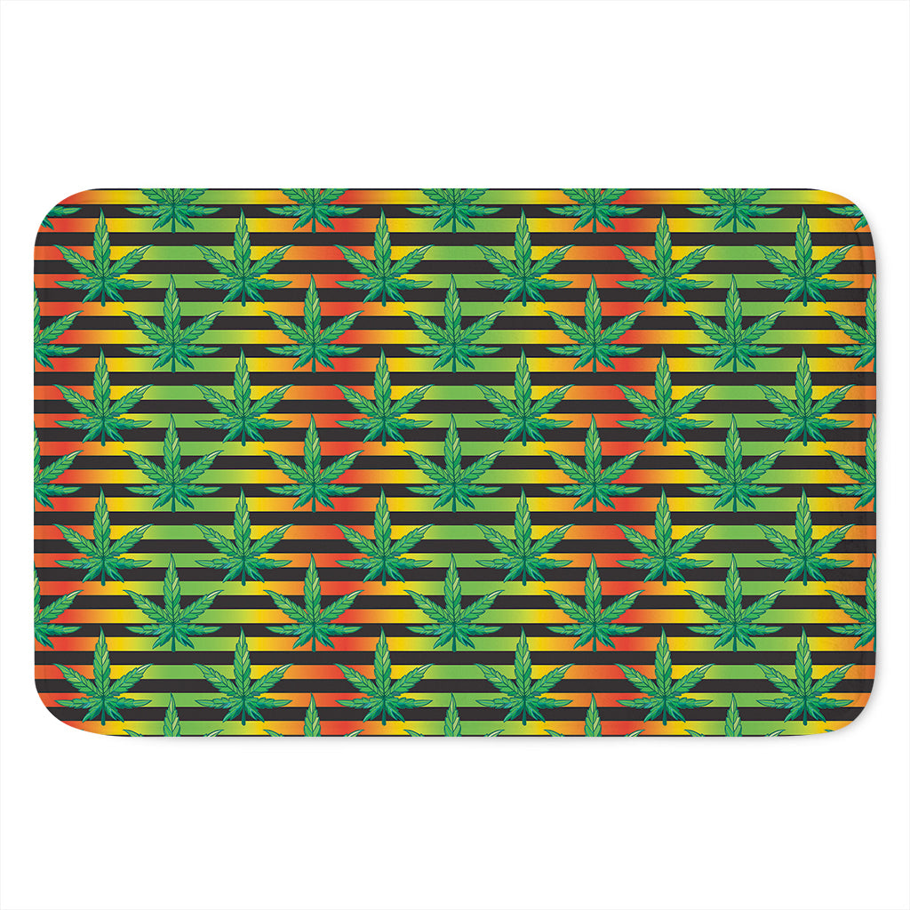 Rasta Striped Pattern Print Indoor Door Mat