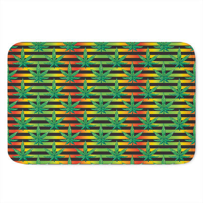 Rasta Striped Pattern Print Indoor Door Mat