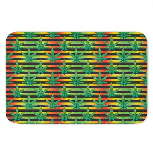 Rasta Striped Pattern Print Indoor Door Mat