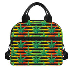 Rasta Striped Pattern Print Insulated Lunch Bag