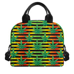 Rasta Striped Pattern Print Insulated Lunch Bag