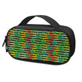 Rasta Striped Pattern Print Portable Cooler Travel Case