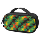 Rasta Striped Pattern Print Insulin Cooler Travel Case