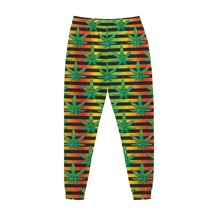 Rasta Striped Pattern Print Jogger Pants