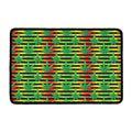 Rasta Striped Pattern Print Kitchen Mat