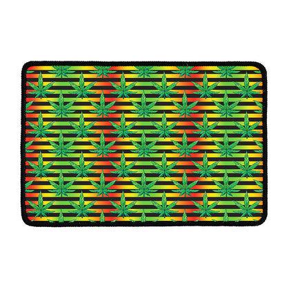 Rasta Striped Pattern Print Kitchen Mat
