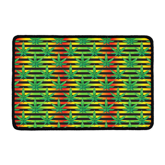Rasta Striped Pattern Print Kitchen Mat