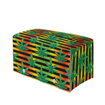 Rasta Striped Pattern Print Leather Tissue Box Cover