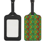 Rasta Striped Pattern Print Luggage Tag