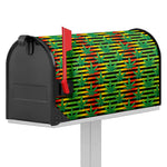 Rasta Striped Pattern Print Mailbox Cover