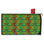 Rasta Striped Pattern Print Mailbox Cover