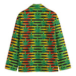 Rasta Striped Pattern Print Men's Blazer