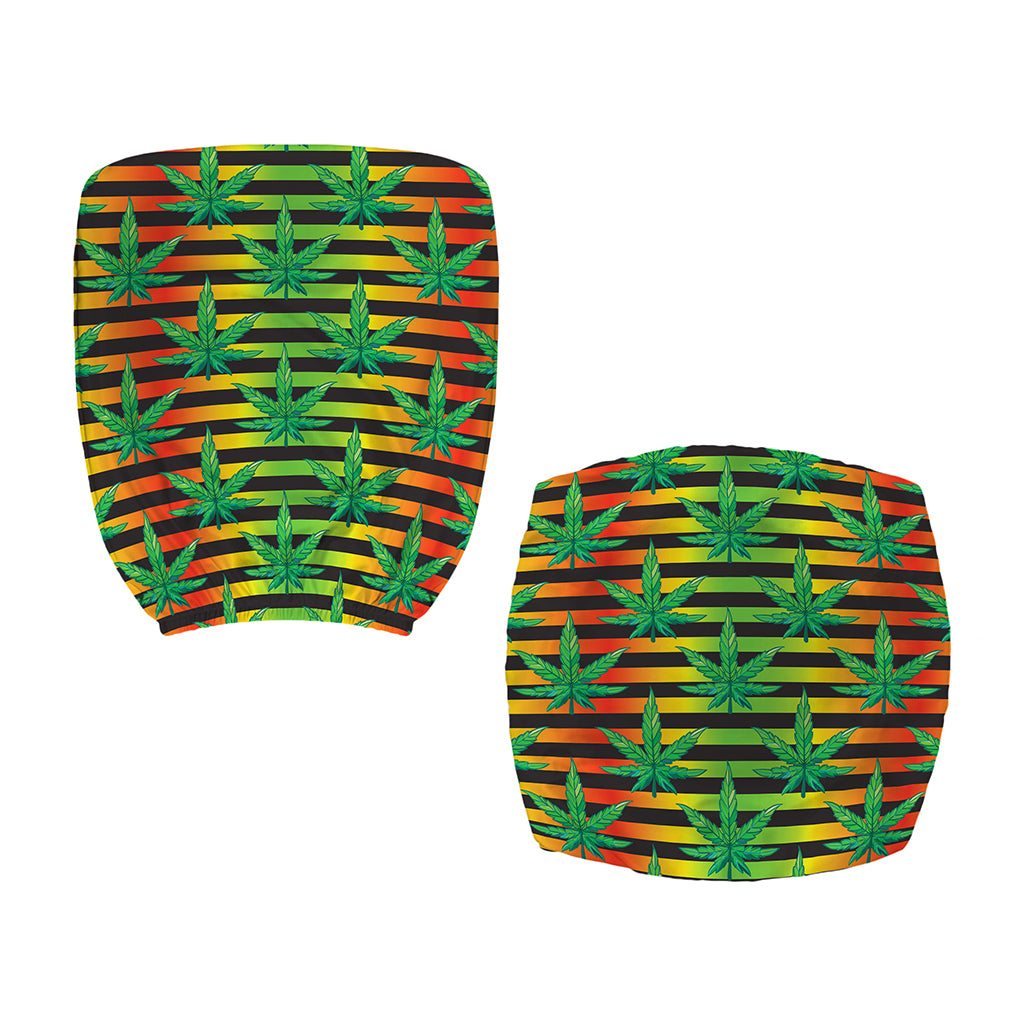 Rasta Striped Pattern Print Office Chair Cover