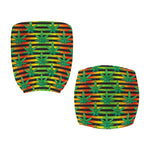 Rasta Striped Pattern Print Office Chair Cover