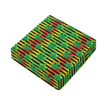 Rasta Striped Pattern Print Outdoor Seat Cushion Cover