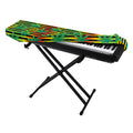 Rasta Striped Pattern Print Piano Keyboard Cover