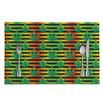Rasta Striped Pattern Print Placemat