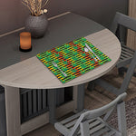 Rasta Striped Pattern Print Placemat