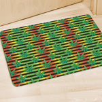 Rasta Striped Pattern Print Polyester Doormat