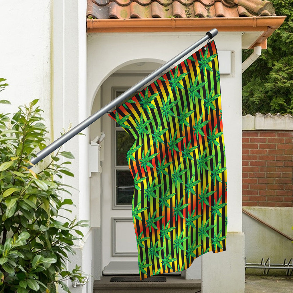 Rasta Striped Pattern Print Polyester Flag