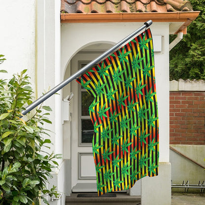 Rasta Striped Pattern Print Polyester Flag