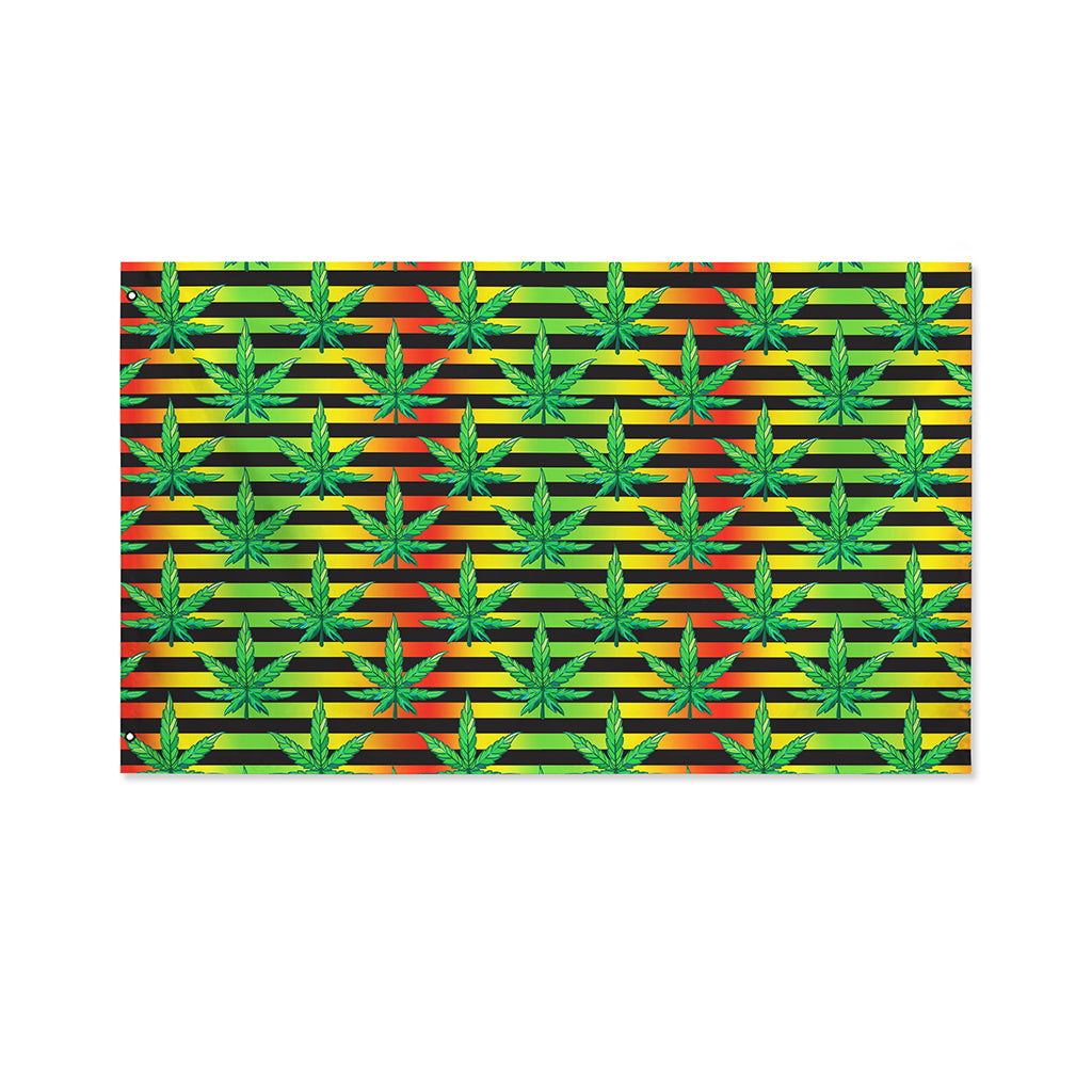 Rasta Striped Pattern Print Polyester Flag