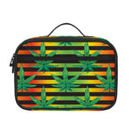 Rasta Striped Pattern Print Portable Lunch Bag