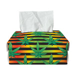 Rasta Striped Pattern Print Rectangle Tissue Box Cover