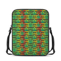 Rasta Striped Pattern Print Rectangular Crossbody Bag