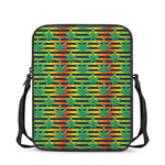 Rasta Striped Pattern Print Rectangular Crossbody Bag