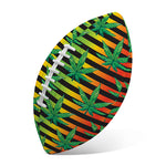 Rasta Striped Pattern Print Rugby Ball