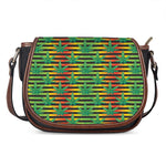 Rasta Striped Pattern Print Saddle Bag