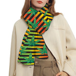 Rasta Striped Pattern Print Scarf