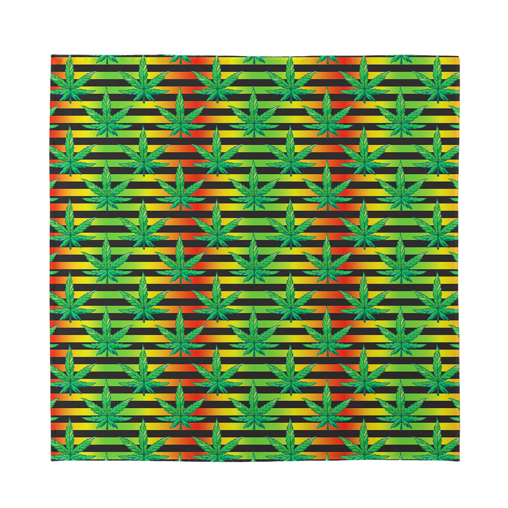 Rasta Striped Pattern Print Silk Bandana