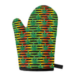 Rasta Striped Pattern Print Single Oven Mitt