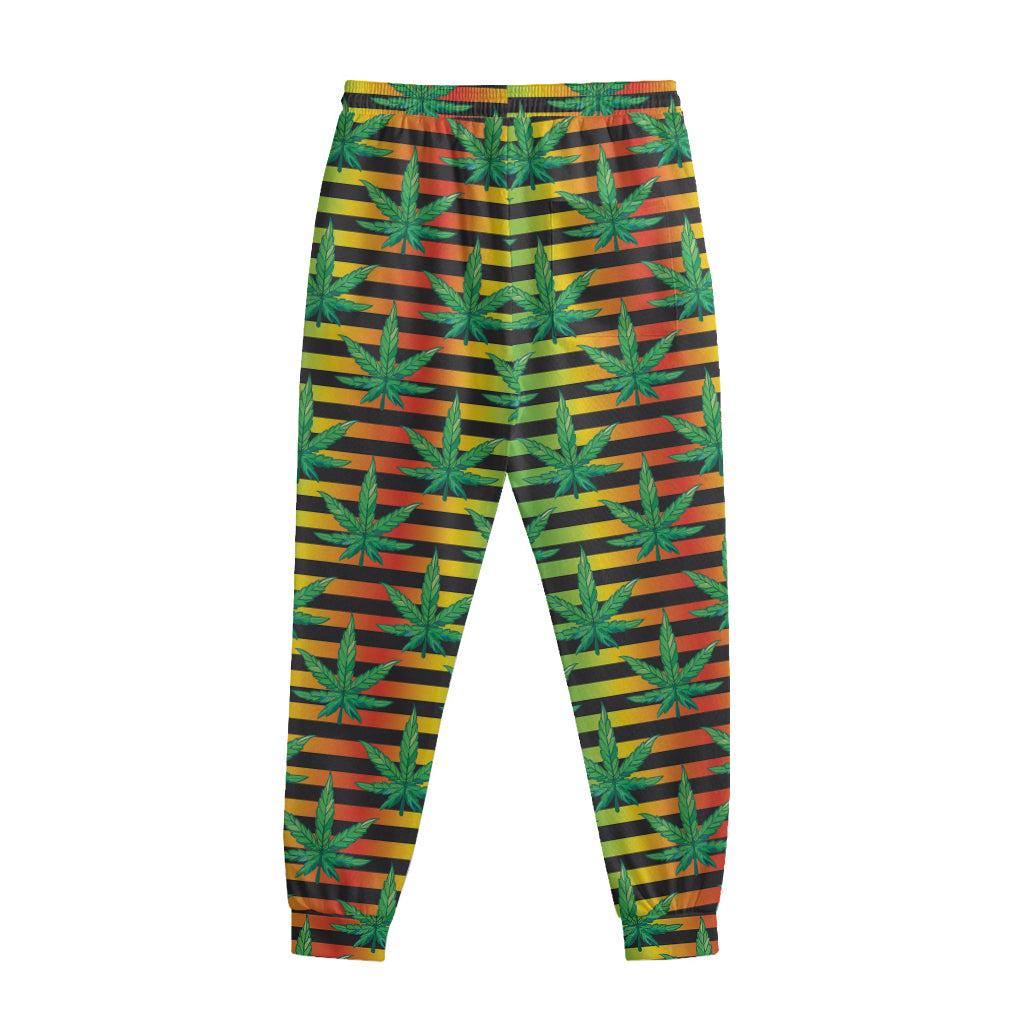 Rasta Striped Pattern Print Sweatpants