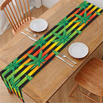 Rasta Striped Pattern Print Table Runner